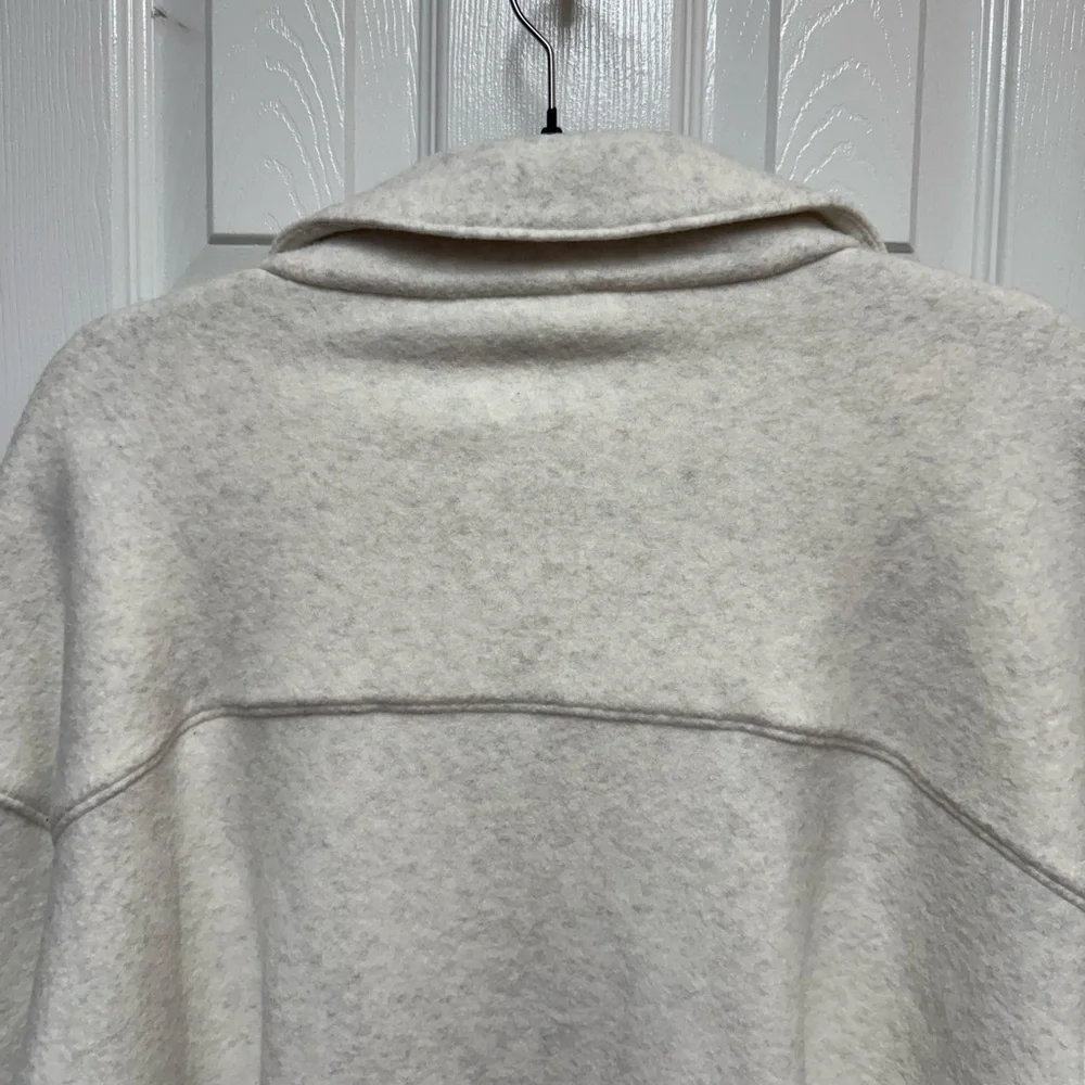 NWT HAVEN Well Within White Wool Fleece Shirt Jacket Cabincore - Picture 5 of 9